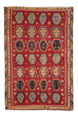 Antique Anatolian Tribal Kilim 10' x 6'10"