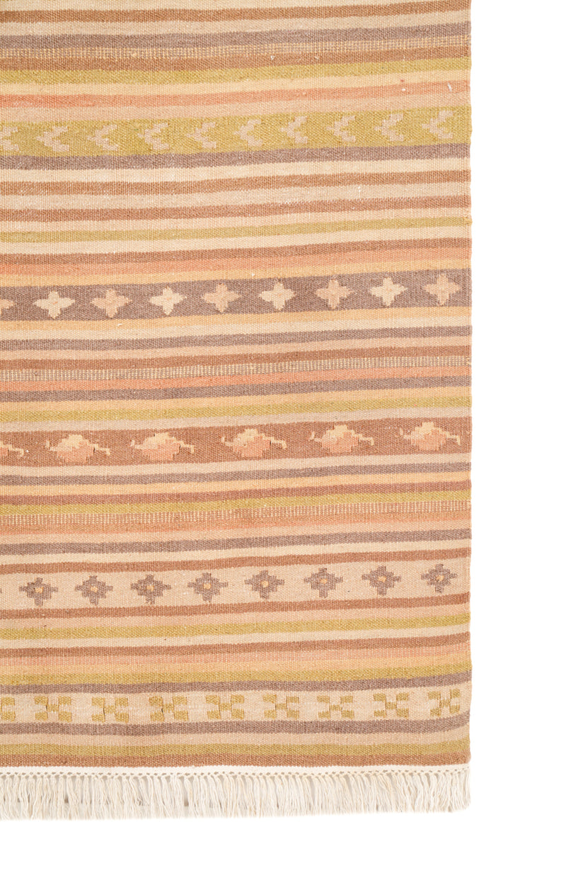 Vintage Indian Kilim 6'6" x 4'6"