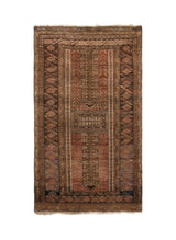 Vintage Turkmen Tribal Rug 7'2" x 4'4"