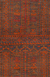 Vintage Baloch Tribal Rug 3'10" x 2'10"