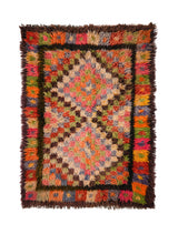 Vintage Turkish Tulu Rug 6'4" x 4'5"