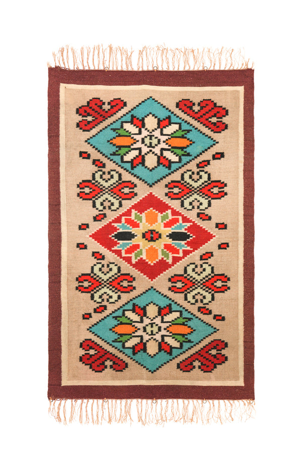 Vintage Scandinavian Kilim 5'3" x 3'2"