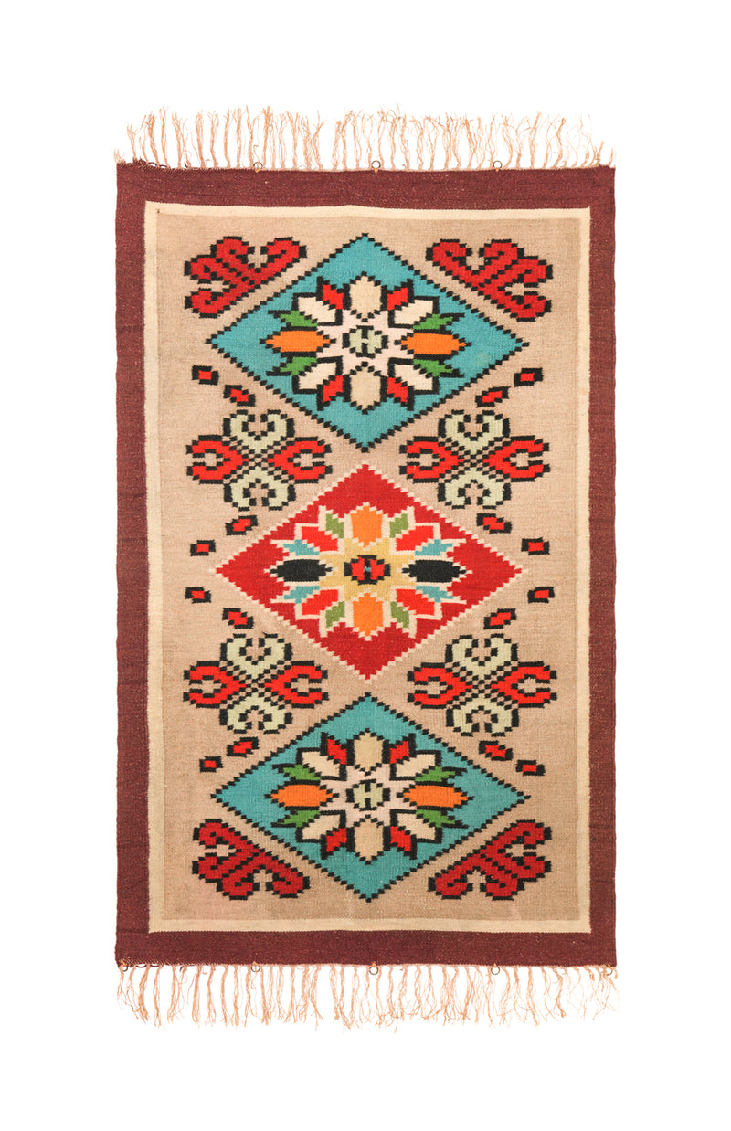 Vintage Scandinavian Kilim 5'3" x 3'2"