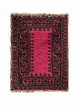 Vintage Afghan Tribal Rug 1'10" x 1'5"