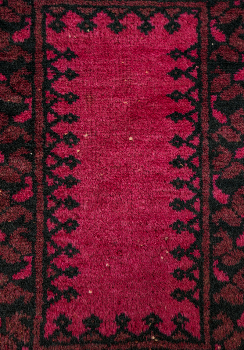 Vintage Afghan Tribal Rug 1'10" x 1'5"