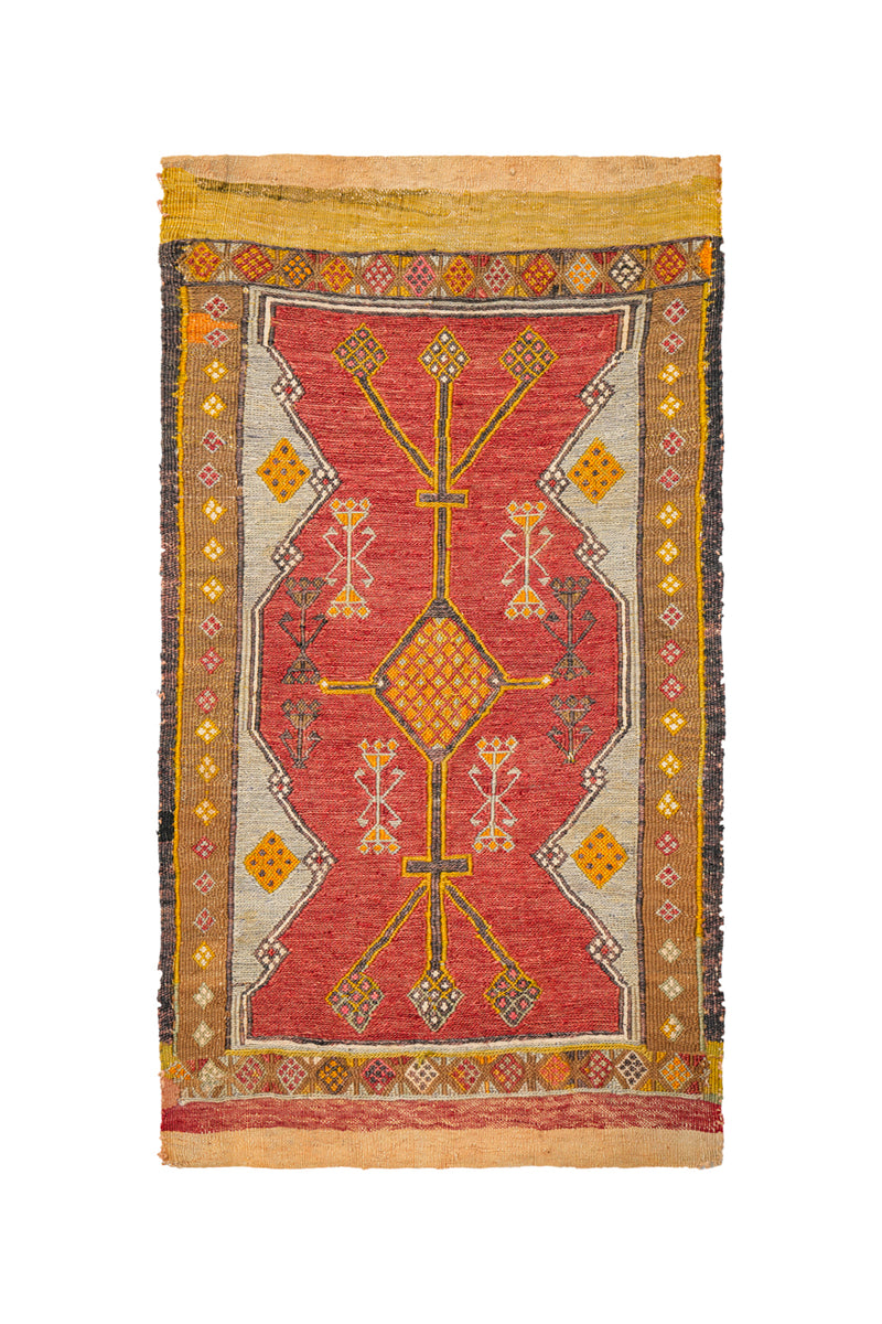 Vintage Turkish Cappadocia Kilim 3' X 1'9"