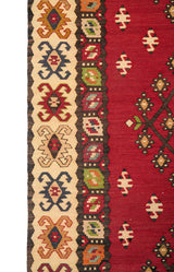 Vintage European Pirot Kilim 6'6" X 3'4"