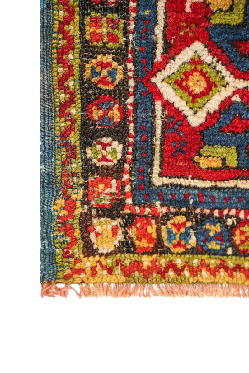 Antique Turkish Bergama Rug 2' x 1'6"