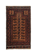 Antique baloch collector prayer rug 4'6" x 2'9"