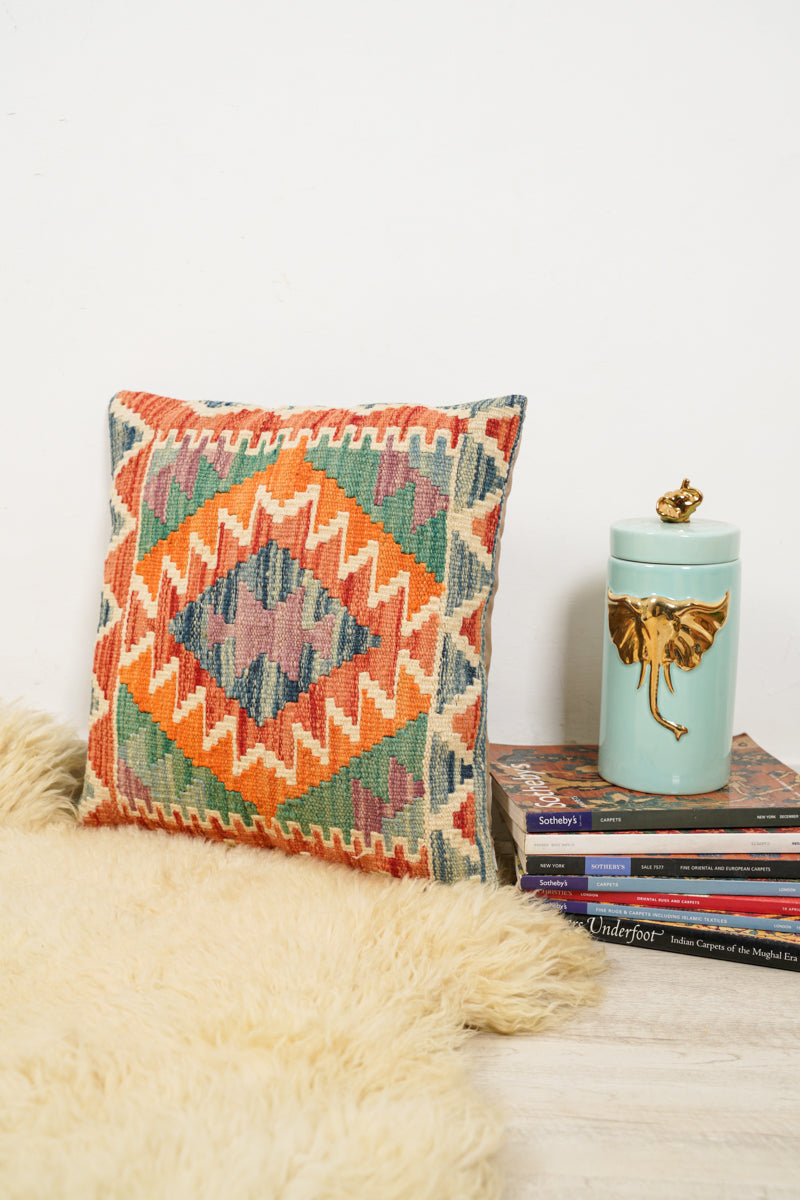 Decorative Kilim CUSHION COVER 17" x 17"