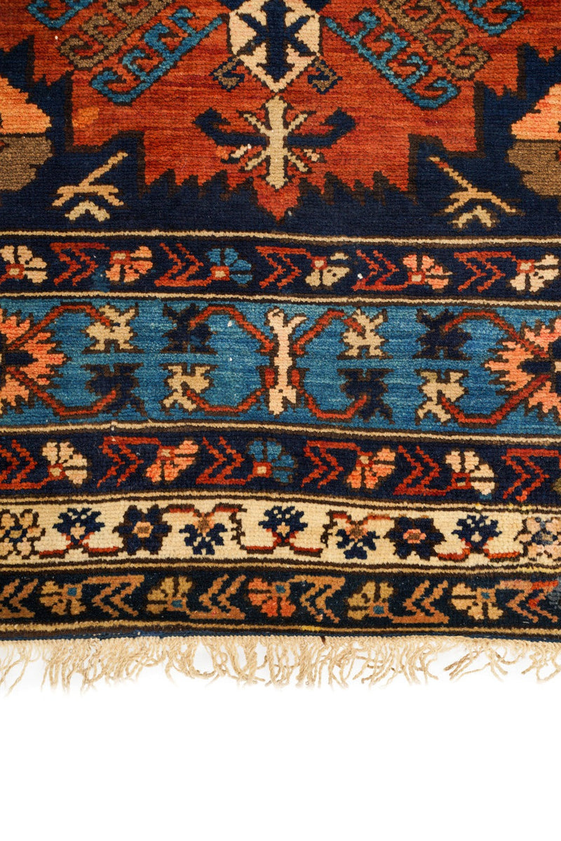 Antique Caucasian Shirvan Rug 9' x 4'8"