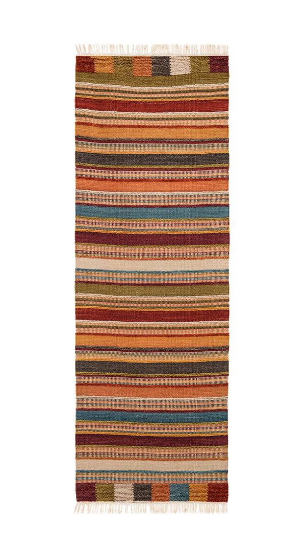 Vintage Scandinavian kilim 6' x 2'1"