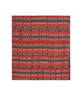 Antique Uzbek Jajim Kilim 4'9" x 4'5"