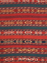 Antique Uzbek Jajim Kilim 4'9" x 4'5"