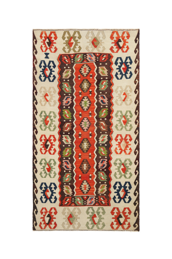 Vintage  Sarkoy Kilim 6'2" x 3'5"