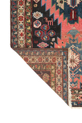 Antique Caucasian Karabagh Hallway Rug 9'4" x 4'