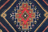 Vintage Moroccan High Mountain Tribal Rug 6'9" x 3'10"