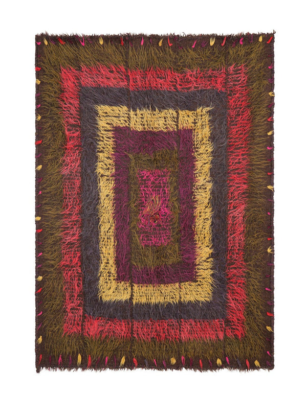 Vintage Turkish Tulu Rug 8' x 6'