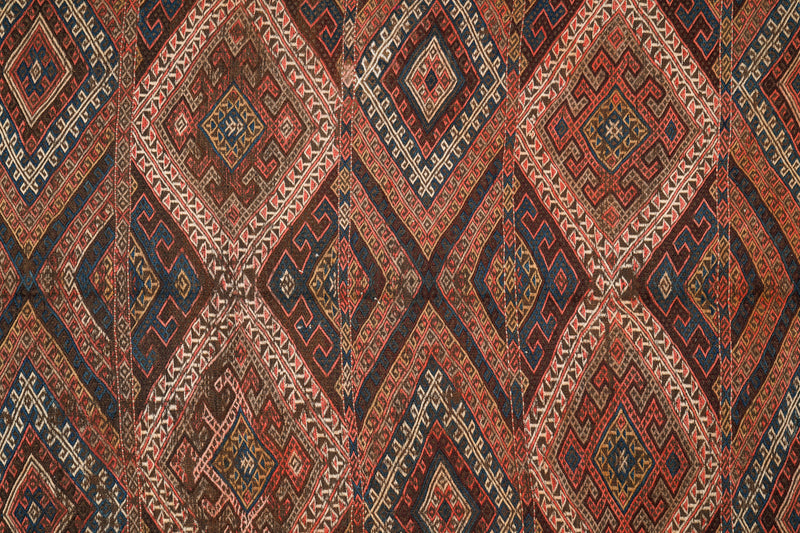 Antique Turkish Cecin Soumak kilim 10'2" x 5'2"