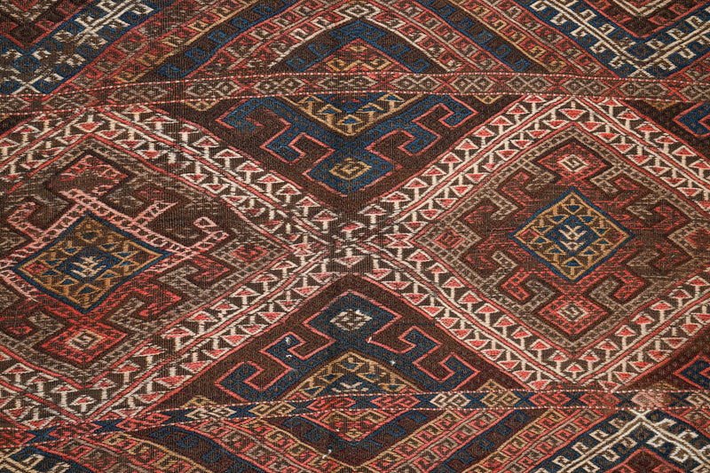 Antique Turkish Cecin Soumak kilim 10'2" x 5'2"