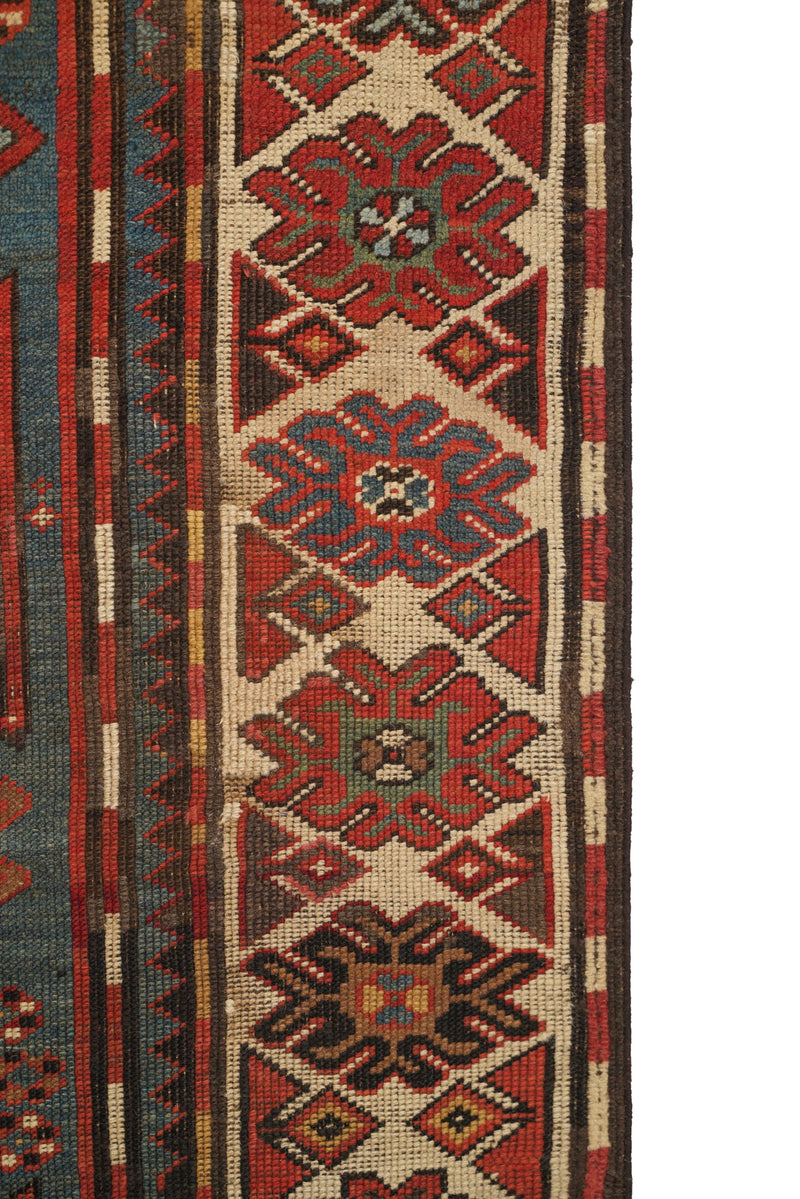 Antique Caucasian Sewan Kazak Rug 7' x 4'2"