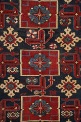 Antique Caucasian Karakashly Rug 4'4" x 3'5"