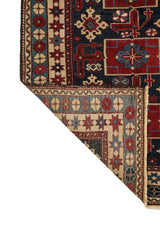 Antique Caucasian Karakashly Rug 4'4" x 3'5"