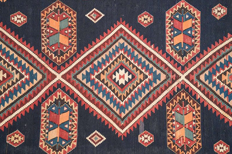 Antique Caucasian Shirvan Kilim 11'9" x 6'9"