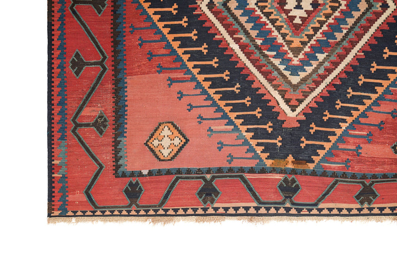 Antique Caucasian Shirvan Kilim 11'9" x 6'9"