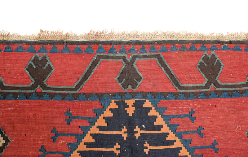 Antique Caucasian Shirvan Kilim 11'9" x 6'9"