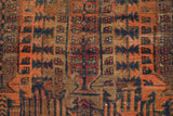 Antique Timuri Baloch Rug 10'7" x 7'1"