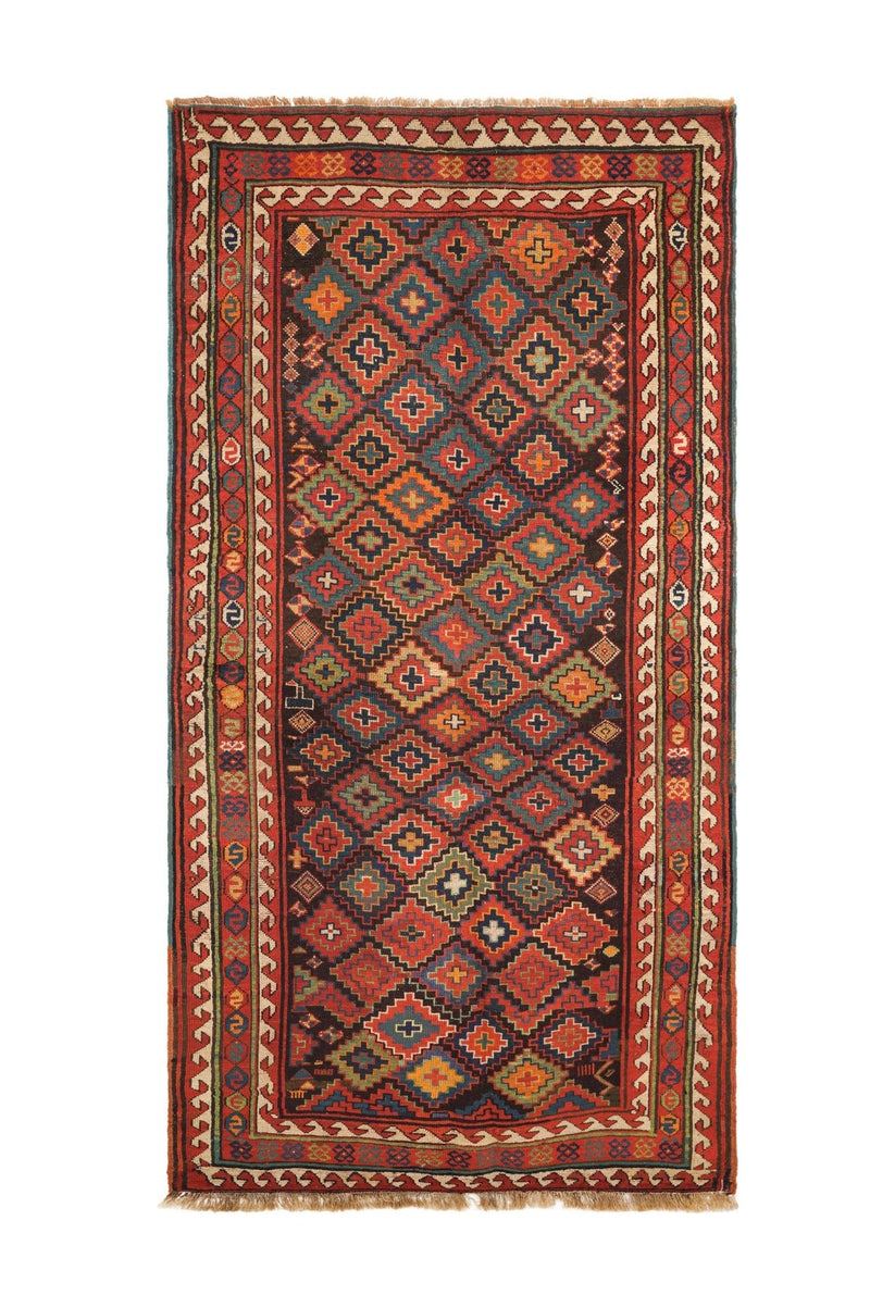 Antique Sauj Bulag Rug 8'3" x 4'4"