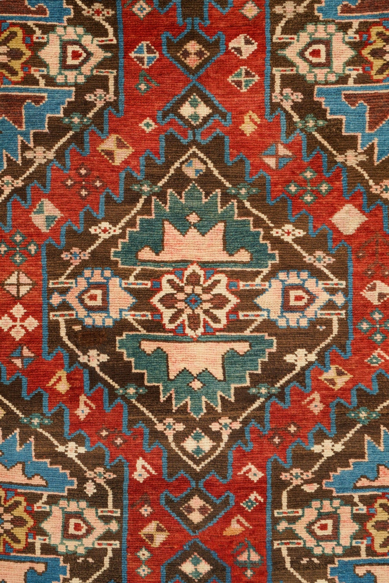 Antique Caucasian Karabagh Hallway Rug 11'1" x 3'5"