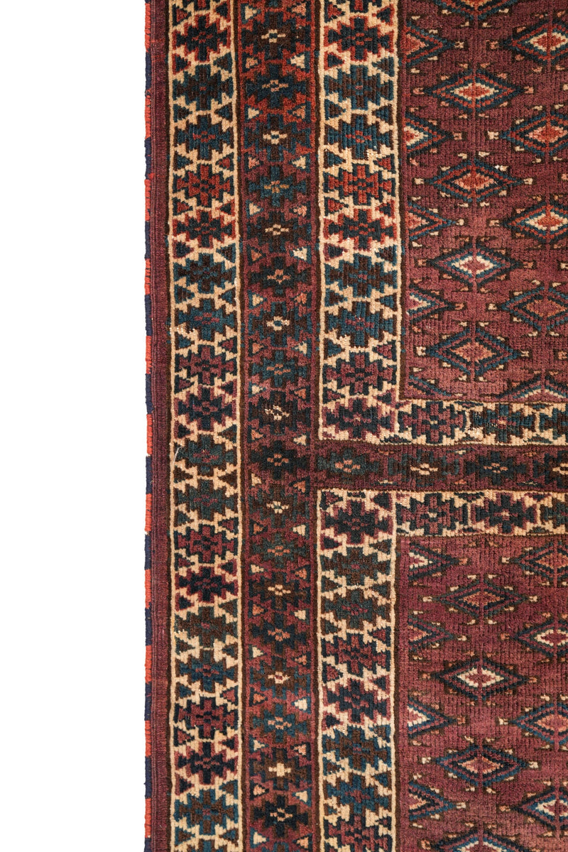 Antique Turkmen Hutchulu Rug 5'9" x 4'3"