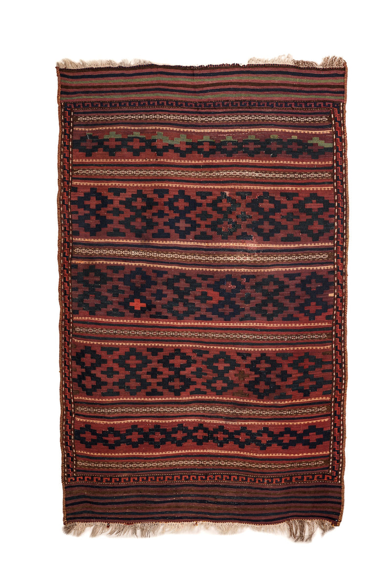 Antique Uzbek Kilim 6' x 3'8"