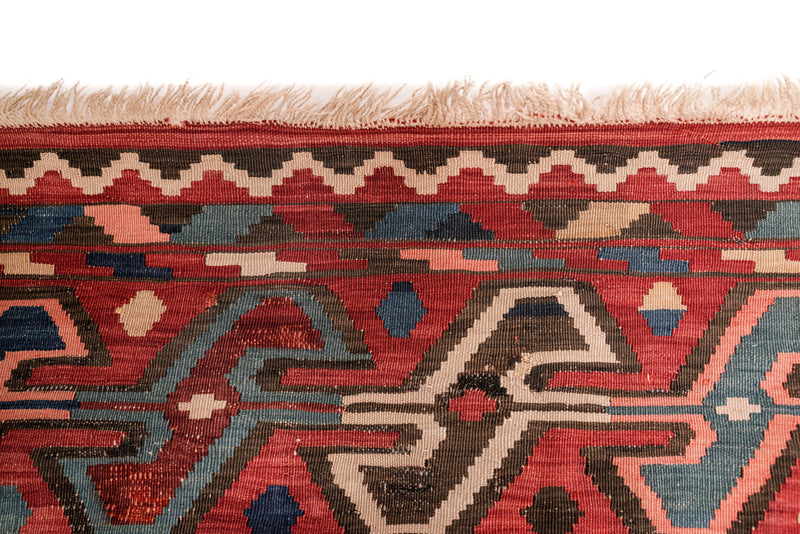 Antique Caucasian Shirvan Kilim 10'7" x 7'2"