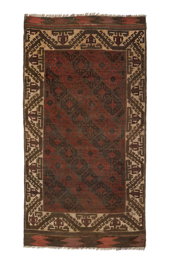 Antique Baloch Tribal Rug 5'4" x 3'3"