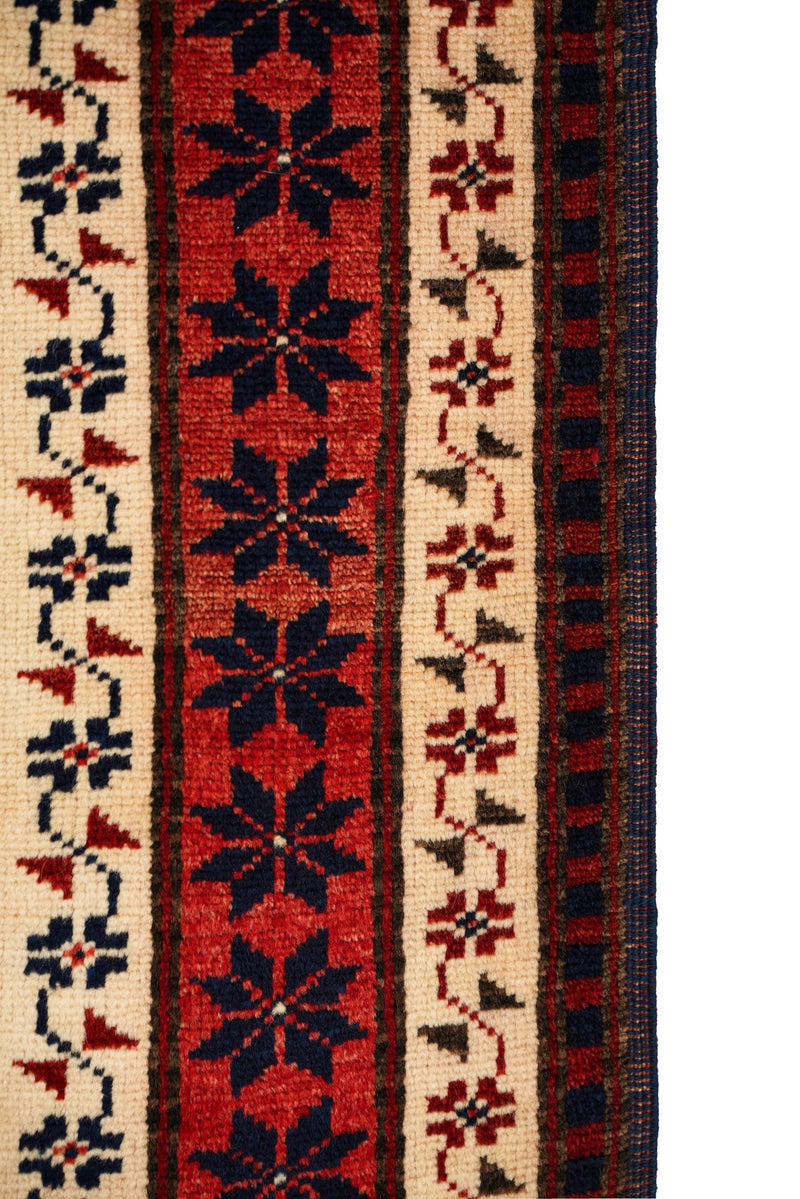 Vintage Turkish Kazak Rug 6'7" x 3'10"