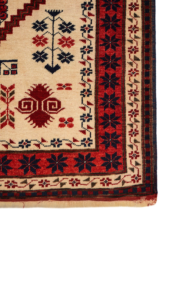 Vintage Turkish Kazak Rug 6'7" x 3'10"